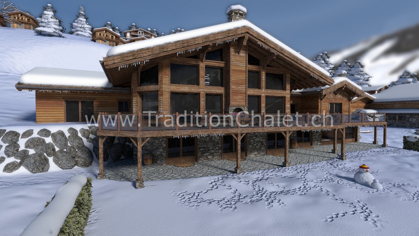 Tradition Chalet – Crans-Montana – Valais – Switzerland – Les Fermes de la Delege Chalet D