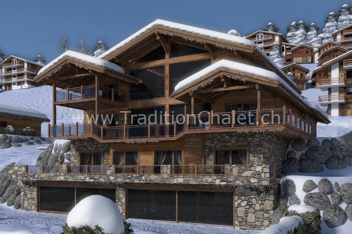 Tradition Chalet – Crans-Montana – Valais – Switzerland – Luxury Chalet for Sale – Les Fermes de la Delege Chalet C